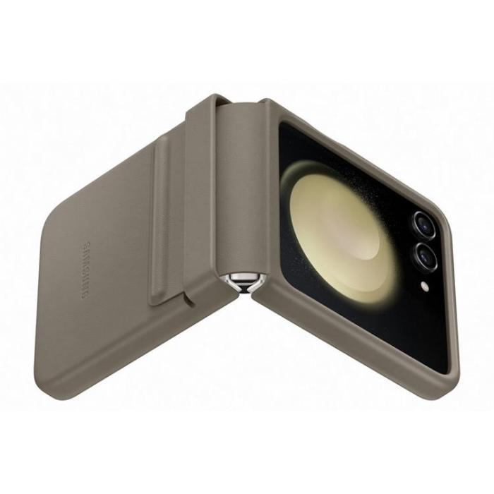 Samsung - Mobilskal till Samsung Galaxy Z Flip 5 Ekologisk Läder - Brun