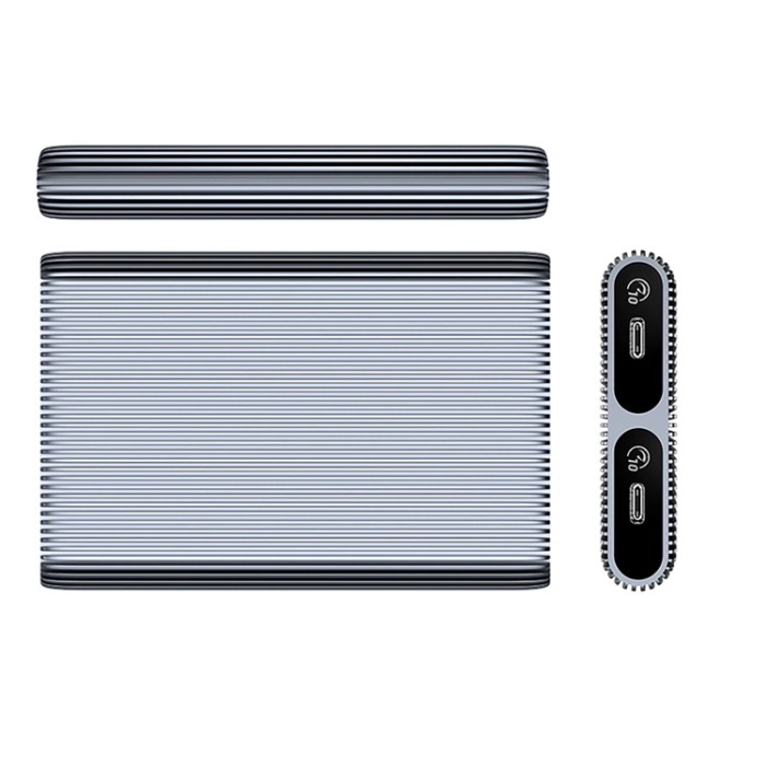 ORICO - Orico Dual Disk Caddy för Två Enheter M.2 NVME USB-C 3.2 10Gb/s