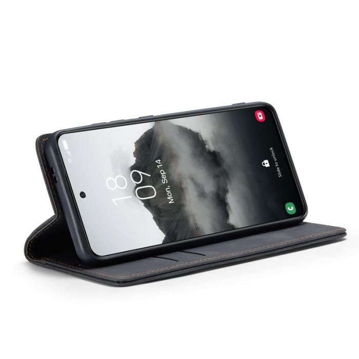 Caseme - CASEME 013 Plånboksfodral till Samsung Galaxy S25 i Konstläder - Svart