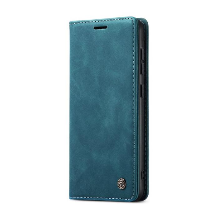 Caseme - CASEME 013 Plånboksfodral till Samsung Galaxy S25 Konstläder - Blå
