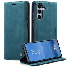 Caseme - CASEME 013 Pl&aring;nboksfodral till Samsung Galaxy S25 Konstl&auml;der - Bl&aring;