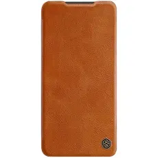Nillkin - Nillkin Galaxy A14 5G/4G Plånboksfodral Qin Läder - Brun