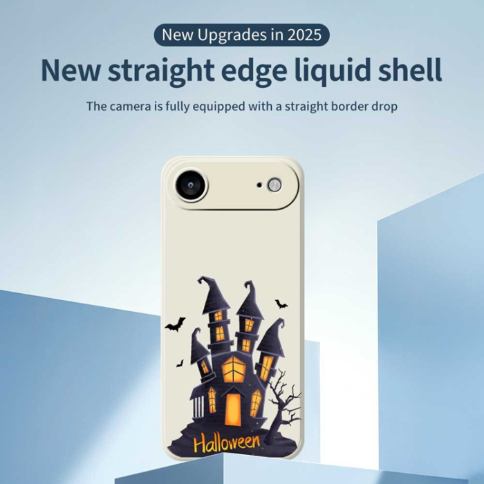 A-One Brand - iPhone Air Mobilskal med Halloween Castle Pattern TPU - Svart