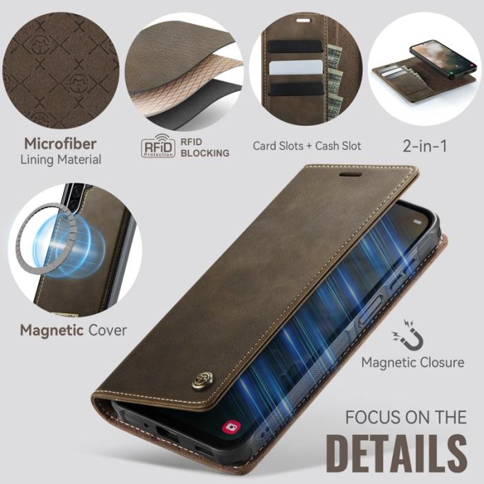Caseme - CASEME C49 Magnetiskt Fodral för Samsung Galaxy A17 5G - Kaffe