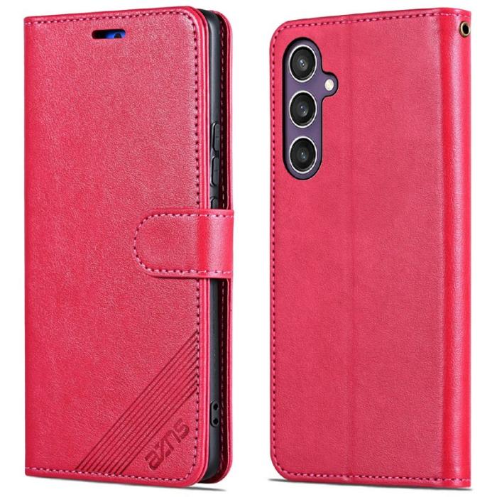 AZNS - AZNS Samsung Galaxy A56 Plånboksfodral Anti-Scratch Konstläder - Röd
