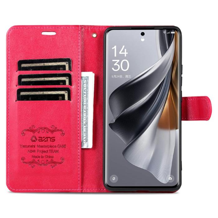 AZNS - AZNS Samsung Galaxy A56 Plånboksfodral Anti-Scratch Konstläder - Röd