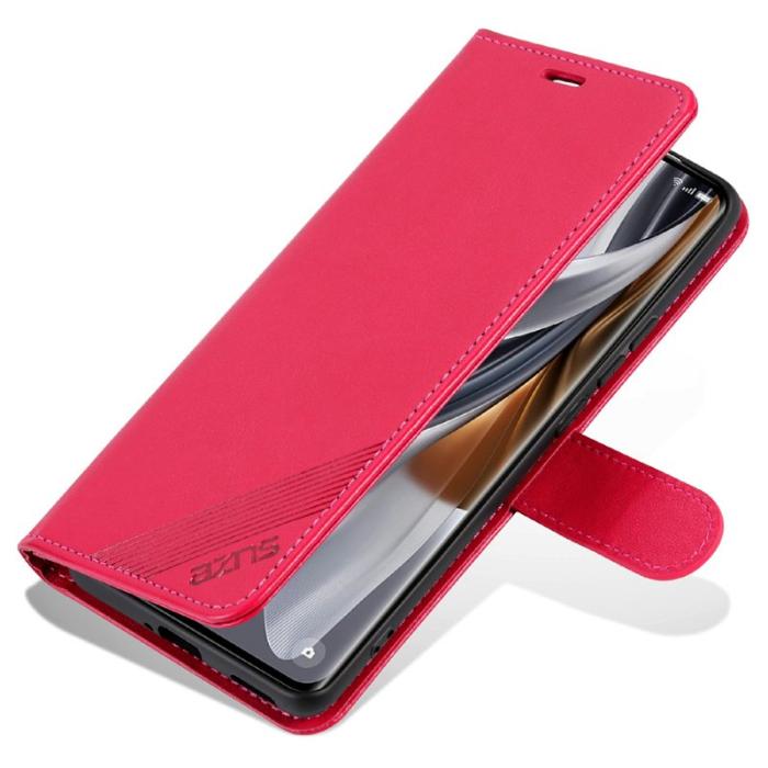 AZNS - AZNS Samsung Galaxy A56 Plånboksfodral Anti-Scratch Konstläder - Röd