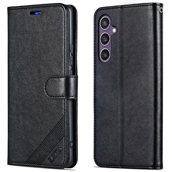 AZNS - AZNS Samsung Galaxy A56 Plånboksfodral Anti-Scratch Konstläder - Svart