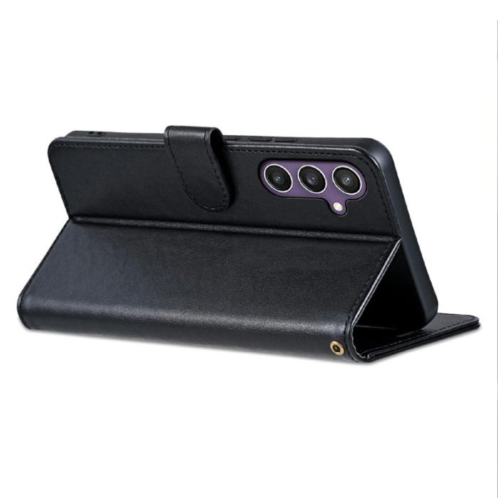 AZNS - AZNS Samsung Galaxy A56 Plånboksfodral Anti-Scratch Konstläder - Svart