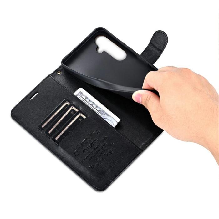 AZNS - AZNS Samsung Galaxy A56 Plånboksfodral Anti-Scratch Konstläder - Svart