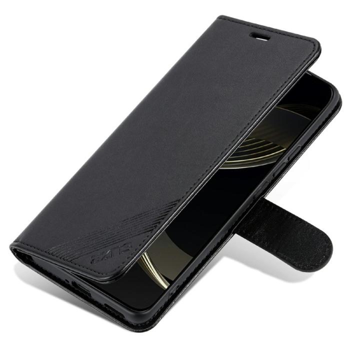 AZNS - AZNS Samsung Galaxy A56 Plånboksfodral Anti-Scratch Konstläder - Svart