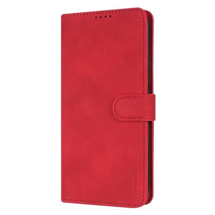 AZNS - AZNS Xiaomi 17 Plånboksfodral Konstläder - Röd