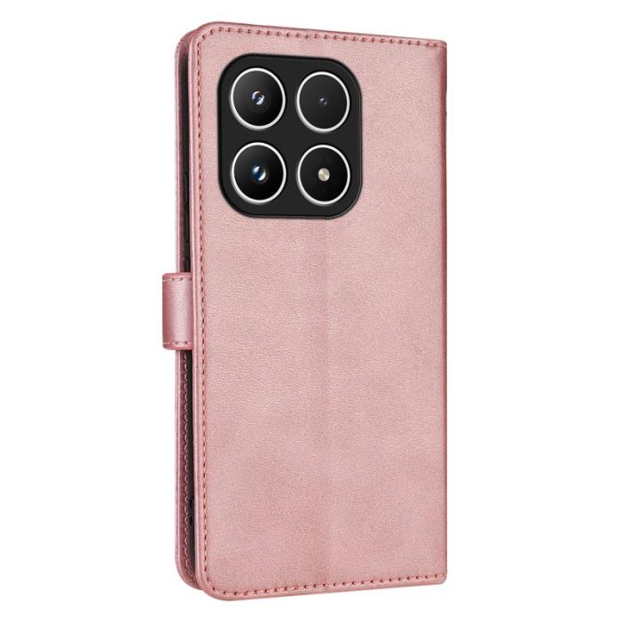AZNS - AZNS Xiaomi 17 Plånboksfodral Konstläder - Roséguld