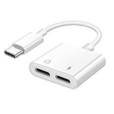 A-One Brand - 2 in 1 USB C till 2 X Type C H&ouml;rlursadapter Snabbladdning