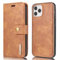 DG.MING - DG.MING iPhone 13 Pl&aring;nboksfodral Full Protection &Auml;kta l&auml;der 2-i-1 Brun