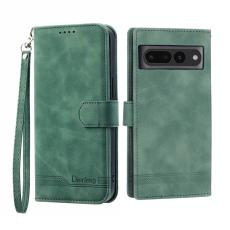 DIERFENG - DIERFENG DF-03 Pl&aring;nboksfodral f&ouml;r Google Pixel 7 Pro - Konstl&auml;der - Gr&ouml;n