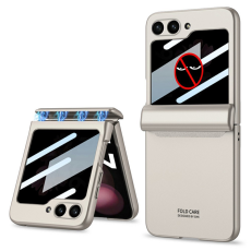 GKK - GKK Galaxy Z Flip 7 Mobilskal med Privacy Skärmskydd - Grå
