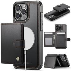 JEEHOOD - JEEHOOD J09 Fodral f&ouml;r iPhone 13 Pro Max - Svart, RFID-blockerande