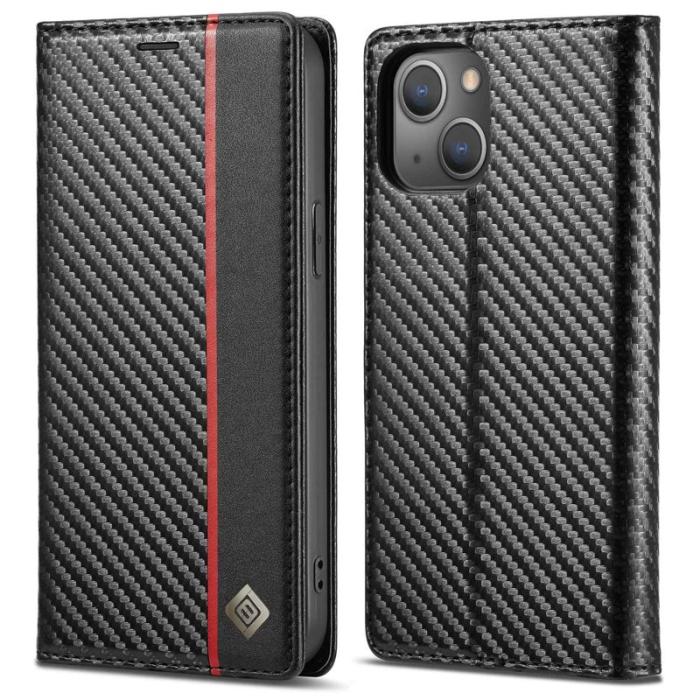 LC.imeeke - LC.IMEEKE iPhone 14 Plus Plånboksfodral Konstläder - Vertikal Rand