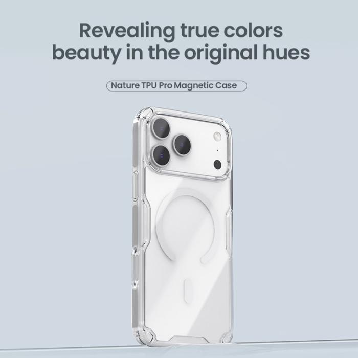 Nillkin - NILLKIN Nature Pro Series Mobilskal till iPhone 17 Pro MagSafe Klar Grå