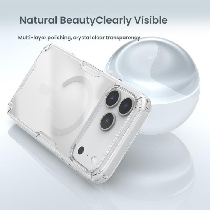 Nillkin - NILLKIN Nature Pro Series Mobilskal till iPhone 17 Pro MagSafe Klar Grå