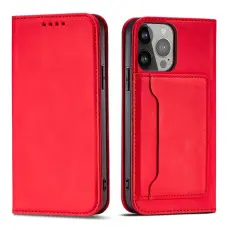 OEM - Galaxy S23 Plus Pl&aring;nboksfodral Magnet - R&ouml;d
