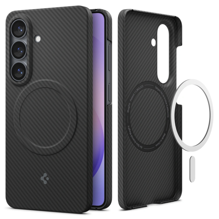 Spigen - Spigen Mobilskal För Galaxy S26 Magsafe Airskin Aramid - Svart
