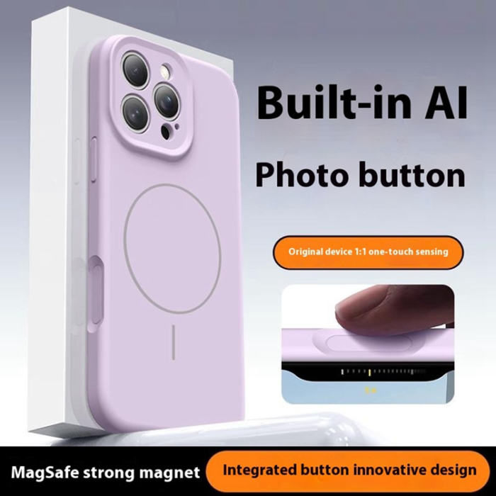 A-One Brand - iPhone 16 Pro Max Mobilskal Magafe med Camera Touch Control - Vit