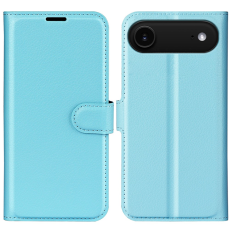 Amorus - AMORUS iPhone Air Plånboksfodral Flipstativ Litchi - Blå