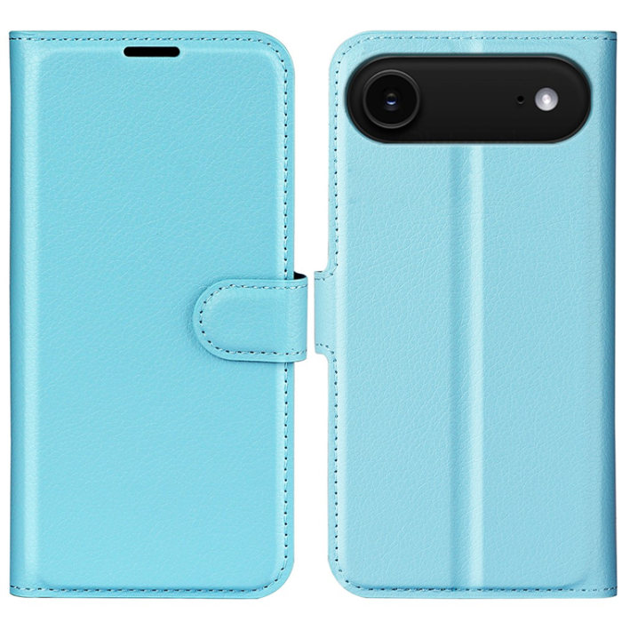 Amorus - AMORUS iPhone Air Plånboksfodral Flipstativ Litchi - Blå