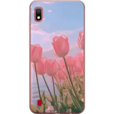 Gustaf - Mobilskal till Samsung Galaxy A10 med Rosa Tulpaner