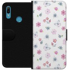 iSecrets - Plånboksfodral till Huawei Y6 (2019) med Blommor och fjärillar