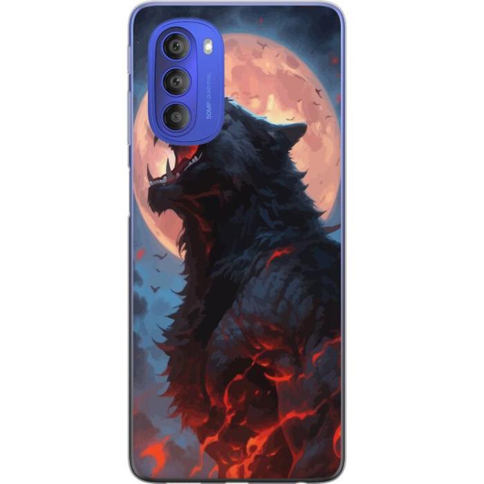 iSecrets - Mobilskal till Motorola Moto G51 5G med Ylande varg