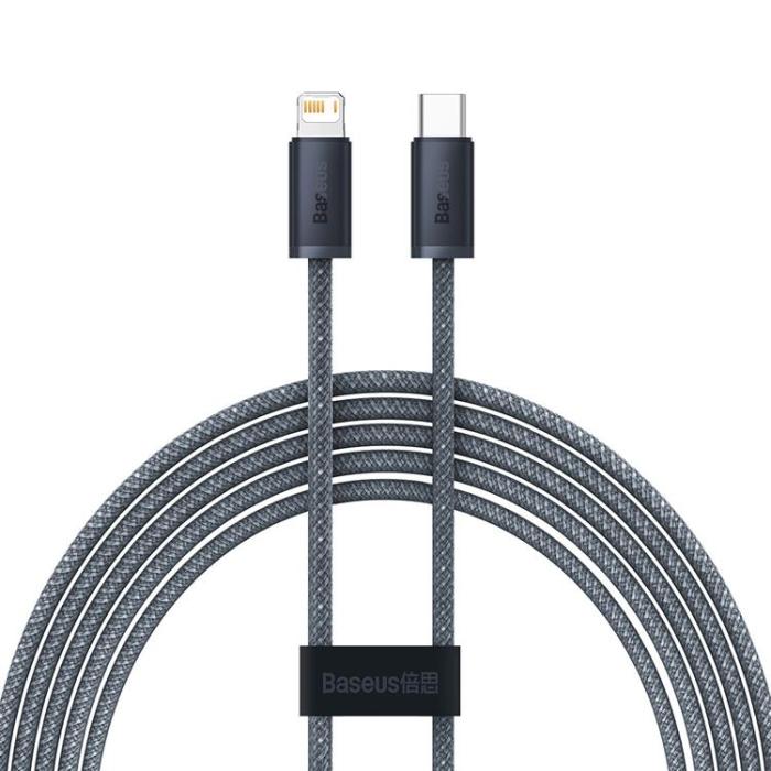 BASEUS - Baseus USB-C till Lightning kabel 20W 2m - Grå