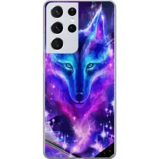 Gustaf - Mobilskal till Samsung Galaxy S21 Ultra 5G med Neon Varg