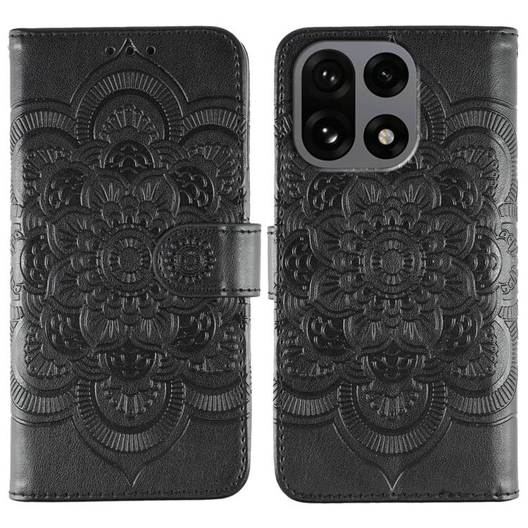 OnePlus 15 Plånboksfodral Mandala Imprinted Konstläder (Svart) | 2353 | AlltMobil