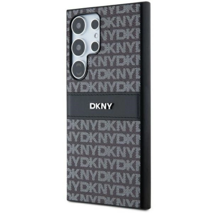 DKNY - DKNY Galaxy S24 Ultra Mobilskal Läder Mono Stripe & Metal Logo