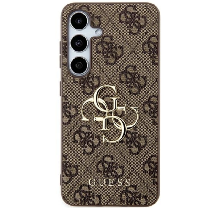 Guess - Guess Galaxy A55 5G Mobilskal Big Metall Logo - Brun