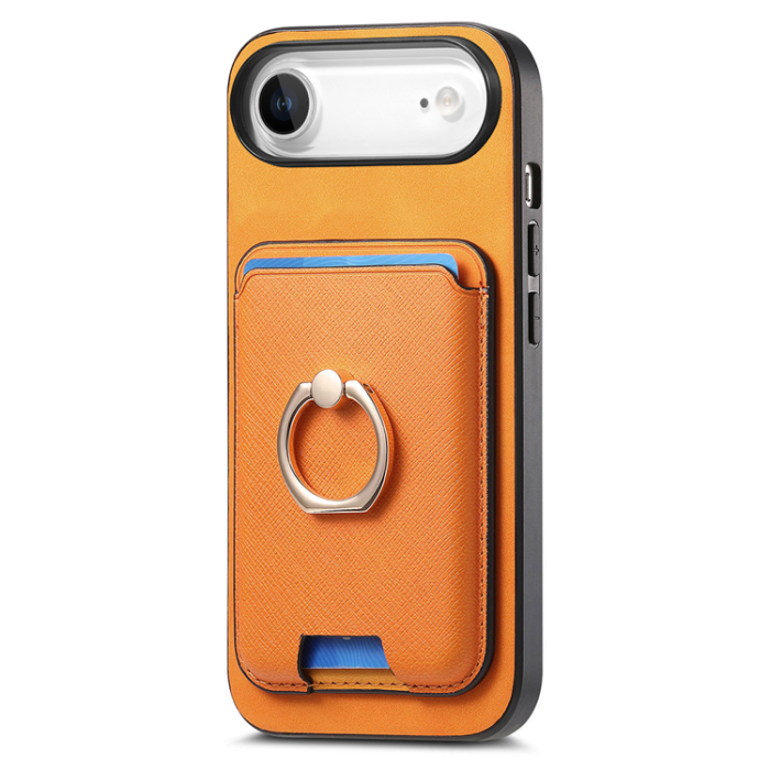 A-One Brand - iPhone 17 Air Mobilskal MagSafe Korthållare Kickstand - Orange