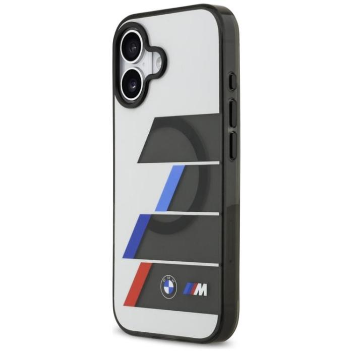BMW - BMW iPhone 17 Mobilskal MagSafe Metal Tricolor Lines - Anthracite