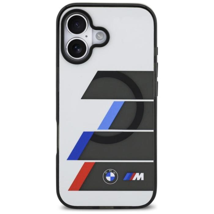 BMW - BMW iPhone 17 Mobilskal MagSafe Metal Tricolor Lines - Anthracite