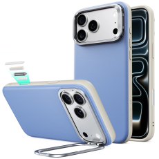 ESR - ESR Mobilskal F&ouml;r iPhone 18 Pro/17 Pro Magsafe L&auml;der Kickstand - Ljusbl&aring;