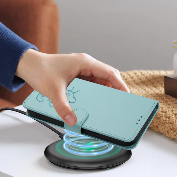 A-One Brand - OnePlus 15 Konstläder Plånboksfodral Love Cat Pattern Imprint