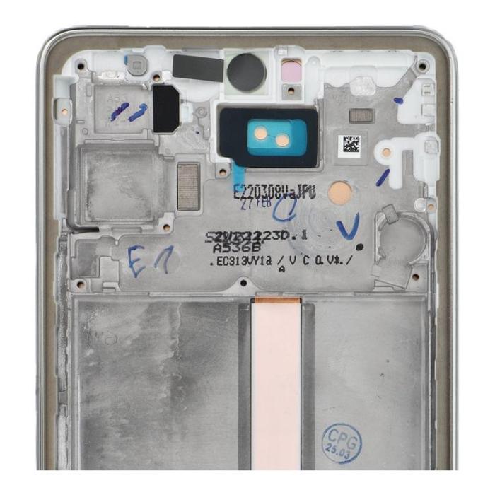 OEM - SAMSUNG A53 Skärm med LCD-display HARD OLED - Silver