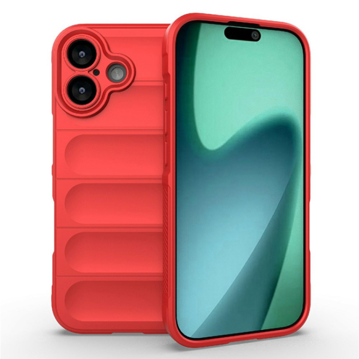 Amorus - AMORUS iPhone 17 Mobilskal Shockproof TPU Rugged - Röd