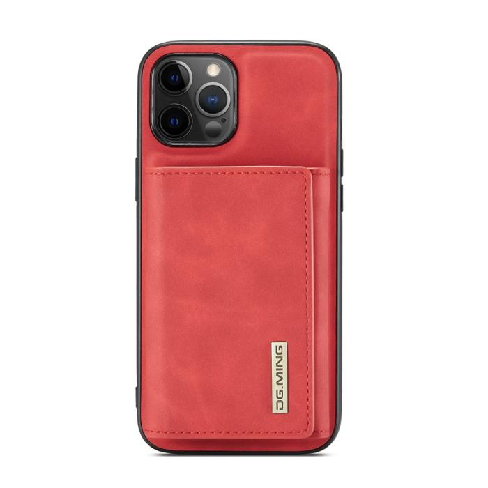 DG.MING - DG.MING iPhone 13 Mini Skal samt Wallet med Kickstand - Röd
