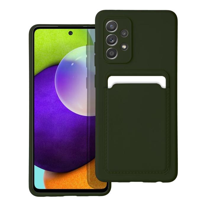 Forcell - Galaxy A52s/A52 5G/A52 4G Skal Forcell Korthållare - Grön