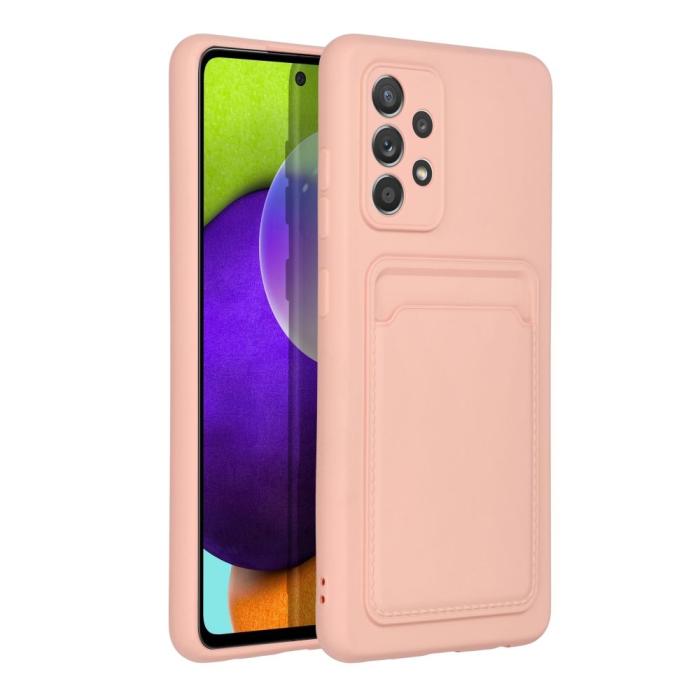Forcell - Galaxy A52s/A52 5G/A52 4G Skal Forcell Korthållare - Rosa