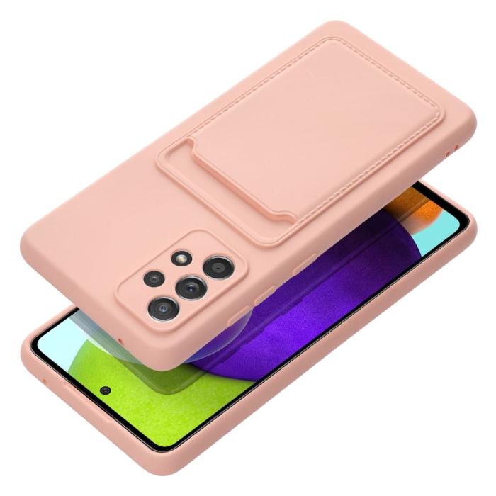 Forcell - Galaxy A52s/A52 5G/A52 4G Skal Forcell Korthållare - Rosa