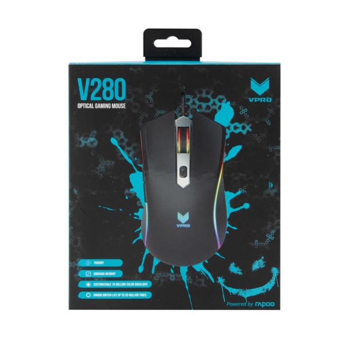 Rapoo - VPRO Mouse Gaming V280 Optisk Svart